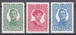 Austria Feldpost 1918 Mi#73-75 Mint Hinged - Nuovi