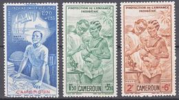 Cameroun 1942 PA Yvert#19-21 Mint Hinged - Neufs