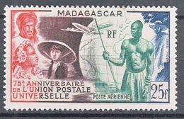 Madagascar 1949 PA UPU Yvert#72 Mint Hinged - Ungebraucht