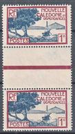 New Caledonia Nouvelle Caledonie 1928 Yvert#139 Mint Hinged Gutter Pair - Ungebraucht