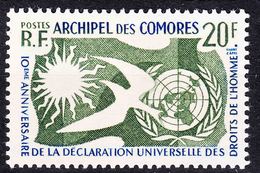 French Comoro Islands Comores UN 1958 Yvert#5 Mint Hinged - Neufs