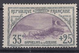 France 1917 Orphelins Yvert#152 Mint Hinged (avec Charniere) - Ungebraucht