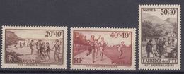 France 1937 Yvert#345-347 Mint Hinged (avec Charnieres) - Neufs