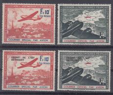 France Germany Occ. In WWII Private, Legion Des Volontaires Francias 1941/2 Ostfront Mi#II,III,IV,V Mint Never Hinged - Occupation 1938-45