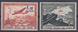 France Germany Occ. In WWII Private, Legion Des Volontaires Francias 1941 Ostfront Mi#II,III Mint Never Hinged - Occupation 1938-45
