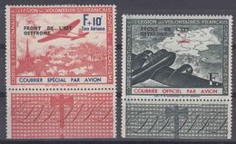 France Germany Occ. In WWII Private, Legion Des Volontaires Francias 1942 Ostfront Mi#IV,V Mint Hinged - Besetzungen 1938-45