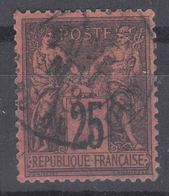 France 1877 Paix Et Commerce Yvert#91 Used - 1876-1898 Sage (Type II)