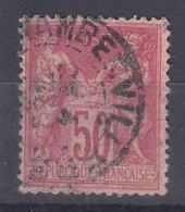 France 1884 Paix Et Commerce Yvert#98 Used - 1876-1898 Sage (Type II)