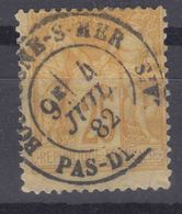 France 1877 Paix Et Commerce Yvert#92 Used - 1876-1898 Sage (Type II)