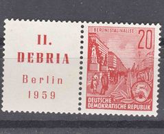 Germany DDR 1959 Mi#580 B Zf, Mint Never Hinged - Neufs