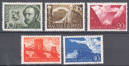 Hungary 1941 Mi#660-664 Mint Never Hinged - Unused Stamps