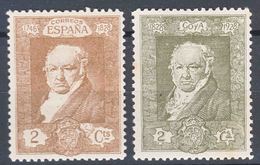 Spain 1930 Goya Mi#464,468 Mint Hinged - Nuovi