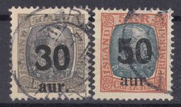 Iceland Island Ijsland 1925 Mi#112-113 Used - Usati