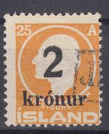 Iceland Island Ijsland 1925 Mi#119 Used - Gebruikt