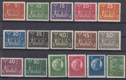 Sweden 1924 King Gustaw Set Mi#144-158 With Additional 10 Ore Stamp Type With Watermark, Mint Lightly Hinged - Neufs