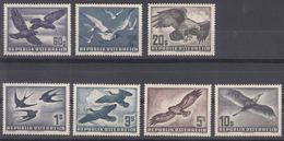 Austria 1950, 1952, 1953 Airmail Birds Complete Mi#955-956, 968, 984-987 Mint Never Hinged (postfrisch) - Ongebruikt