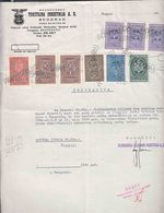 Yugoslavia Kingdom 1936, Old Document With Nice Revenues, Cancelled With Small Punch Holes - Briefe U. Dokumente