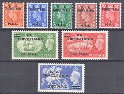 Great Bratain Tripolitania 1951 SGT#27-34 Sassone#27-34 Mint Never Hinged/lightly Hinged - Sonstige & Ohne Zuordnung