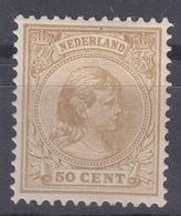 Netherlands 1891 50 Cents Mi#43 Mint Hinged Extra Fine - Neufs