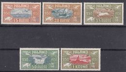 Iceland Island Ijsland 1930 Mi#142-146 Mint Never Hinged - Unused Stamps