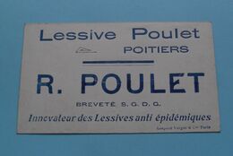 R. POULET Poitiers ( Publi LESSIVE ) Les Marins Du " HARPON " Abordent L'aeroplane Latham (L.V.&Cie) > ( Chromo ) ! - Cartes De Visite