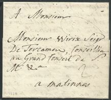 L 1778 Marque En Creux ENGHIEN + "2" Pour Malines - 1714-1794 (Pays-Bas Autrichiens)