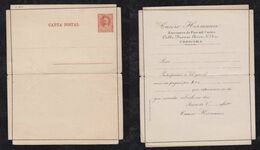 Argentina 1890 Lettercard Stationery 2c Mint Private Imprint CAEIRO HERMANOS CORDOBA - Storia Postale