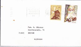 Portugal  - Windmühle + Portwein (MiNr: 1121 + 1118) 1971  - Brief/cover/letter - Otros & Sin Clasificación
