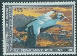 90223d -  USA - STAMPS: SCOTT # RW59  Migratory Bird Hunting Stamp MINT MNH 1992 - Duck Stamps