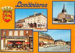 LONDINIERES - L'hôtel De Ville - L'église - La Maison De La Presse-Bar - Le Bourg - Blason Robert Louis - Londinières