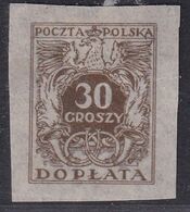 POLAND 1924 D73I Proof Mint Hinged - Postage Due