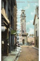 ABERYSTWITH ABERYSTWYTH  THE TOWN CLOCK  OLD COLOUR POSTCARD WALES - Cardiganshire