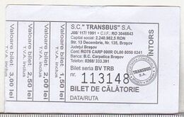 Romania Bus SC Transbus SA Brasov - Used - Non Classés