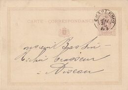 DDX 726 - BRASSERIE Belgique - Vers Bastin, Brasseur à AISEAU Sur Entier Postal CHARLEROY 1874 - Commande De Bière - Bières