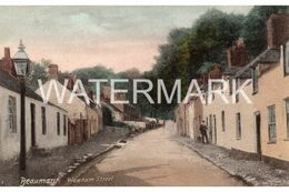 BEAUMARIS WREXHAM STREET OLD COLOUR POSTCARD WALES ANGLESEY - Anglesey