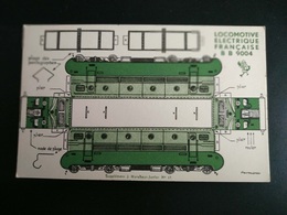 SUPPLÉMENT A MARABOUT JUNIOR N°91 MAQUETTE MODELE REDUIT CARTON  LOCOMOTIVE ELECTRIQUE FRANÇAISE BB 9004 - Altri & Non Classificati