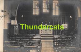 CPA CARTE DE PHOTO INTERIEUR EGLISE RPPC REAL PHOTO POSTCARD CHURCH INTERIOR ( PLI - CREASE ) - Manchester