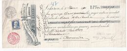 DDX 741 - BRASSERIE Belgique - Mandat à Payer Par Le Brasseur Léopold Baeten à OVERMEIRE - TP Grosse Barbe LOKEREN 1910 - Beers