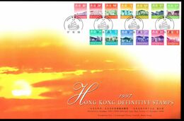 Last Day Cover 1999 Hong Kong Definitive Stamps 1997 - 1999 Low Values JUNK Postmark - FDC