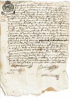 1682 - Document Manuscrit - Cachet Généralité D'Alençon - Taxe De "Huit Deniers Le Feuillet" - Seals Of Generality