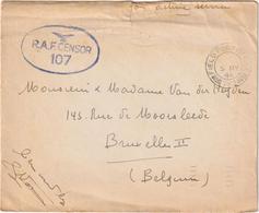 Field Post Office - R. A. F. Censor 107 -  Envelope Including Letter 1945 - P/O Vassin 191435 164 Squad 125W RAF BLA - O - Other & Unclassified