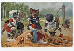 Arthur Thiele.animaux Habillés. Chats. Chat.cat. T.S.N. Série .1667. - Thiele, Arthur