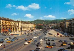 01911 "TORINO UNA VOLTA - PIAZZA VITTORIO VENETO" ANIMATA, AUTO.  CART  NON SPED - Plaatsen & Squares