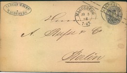 1866, 2 Sgr. Wappen-Umschlag Ab MAGDEBURG, Sehr Sauber - Enteros Postales