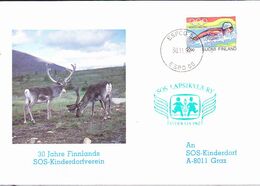 Finnland Finland Finlande - 30 Jahre SOS-Kinderdorverein (MiNr: 1662) 1992 - Brief - Cartas & Documentos