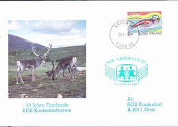Finnland Finland Finlande - 30 Jahre SOS-Kinderdorverein (MiNr: 1662) 1992 - Brief - Lettres & Documents