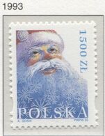Poland 1993 Mi 3374 Christmas Celebration, Santa Claus, Presents, Gifts, Snow, Winter, Holiday MNH ** - Natale
