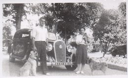 Photo Famille Avec  Voiture  Format 11/6 - Automobile