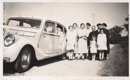 Photo Famille Avec  Voiture  Format 11/6 - Cars