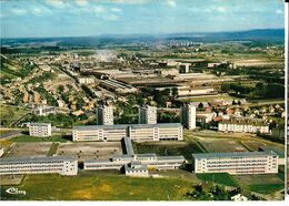 SOCHAUX MONTBELIARD (25) Vue Aérienne. Le Lycée Cuvier Et Usines Peugeot Cim, Cpm - Sochaux